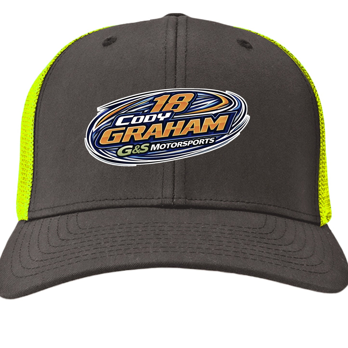 Charcoal/ Neon Yellow - 6511 - FRONT