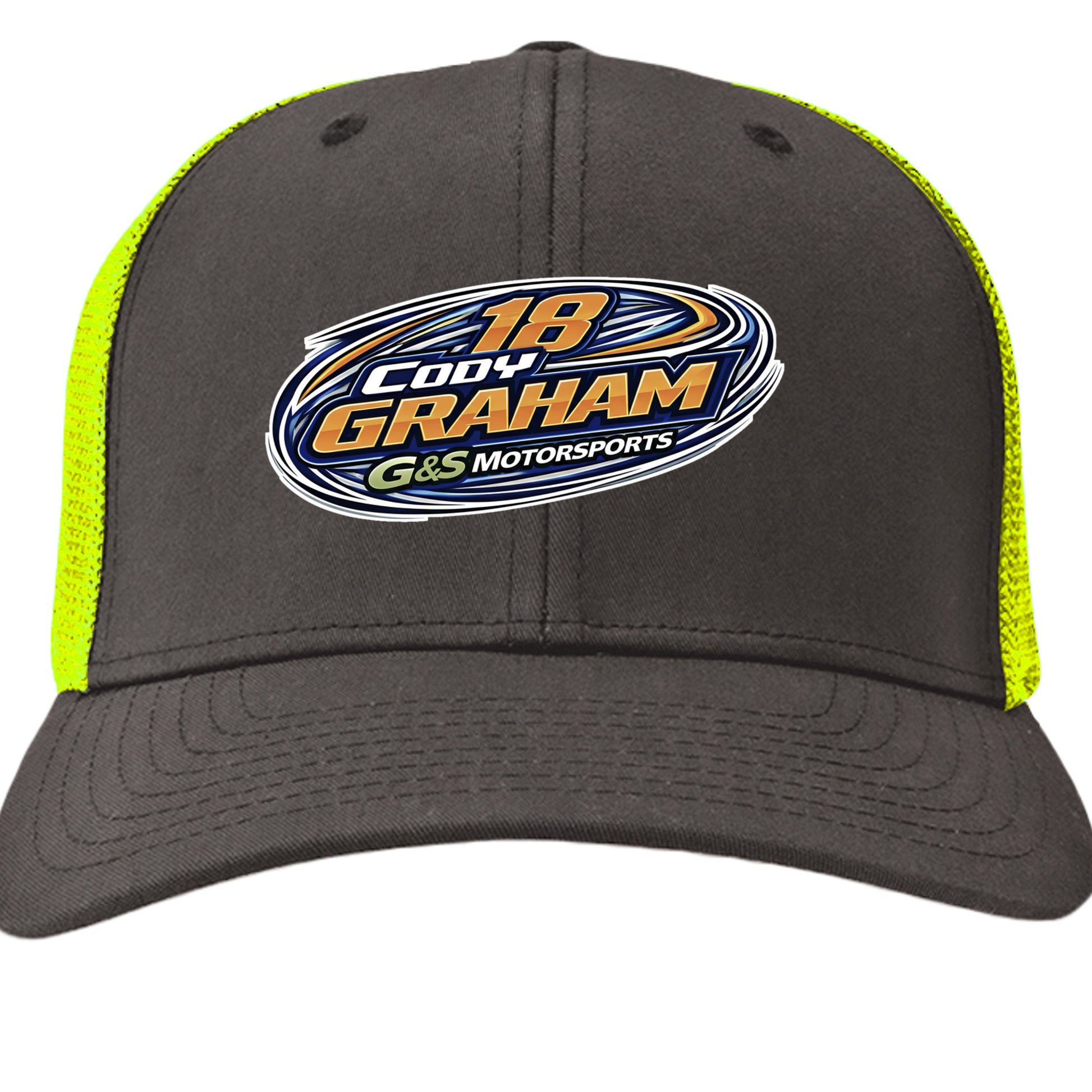 Charcoal/ Neon Yellow - 6511 - FRONT